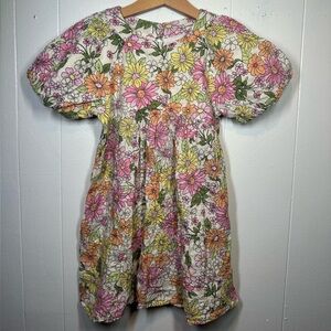 Zara Puffy Sleeve Floral Dress for Girls